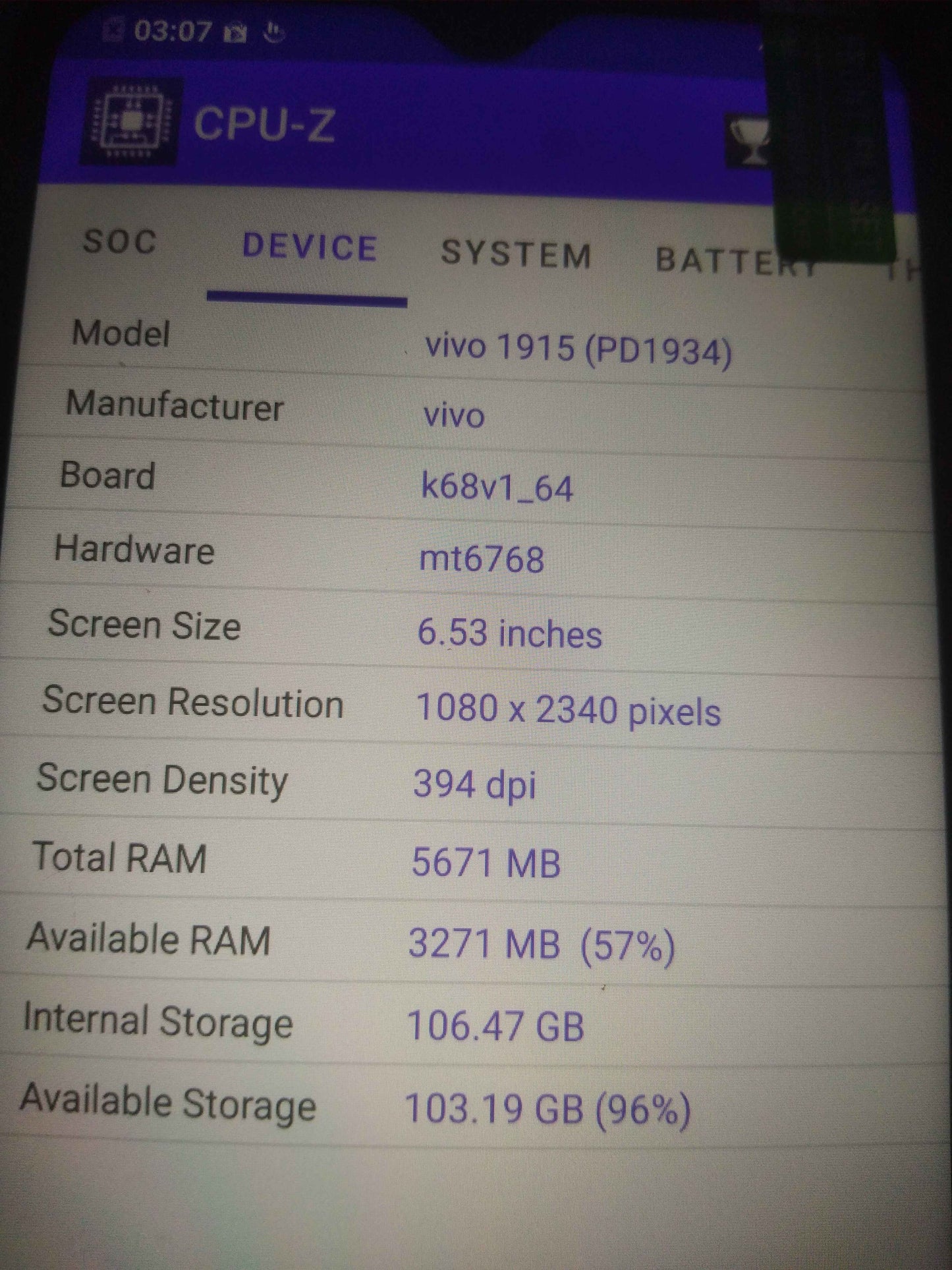Imported ViVo y19 with Box Free Charger - Dual Sim Approved -6GB Ram Mobile - 5000 Mah Battery - 128gb Rom - Vivo Mobile - Vivo Phone - 6gb Mobile Phone