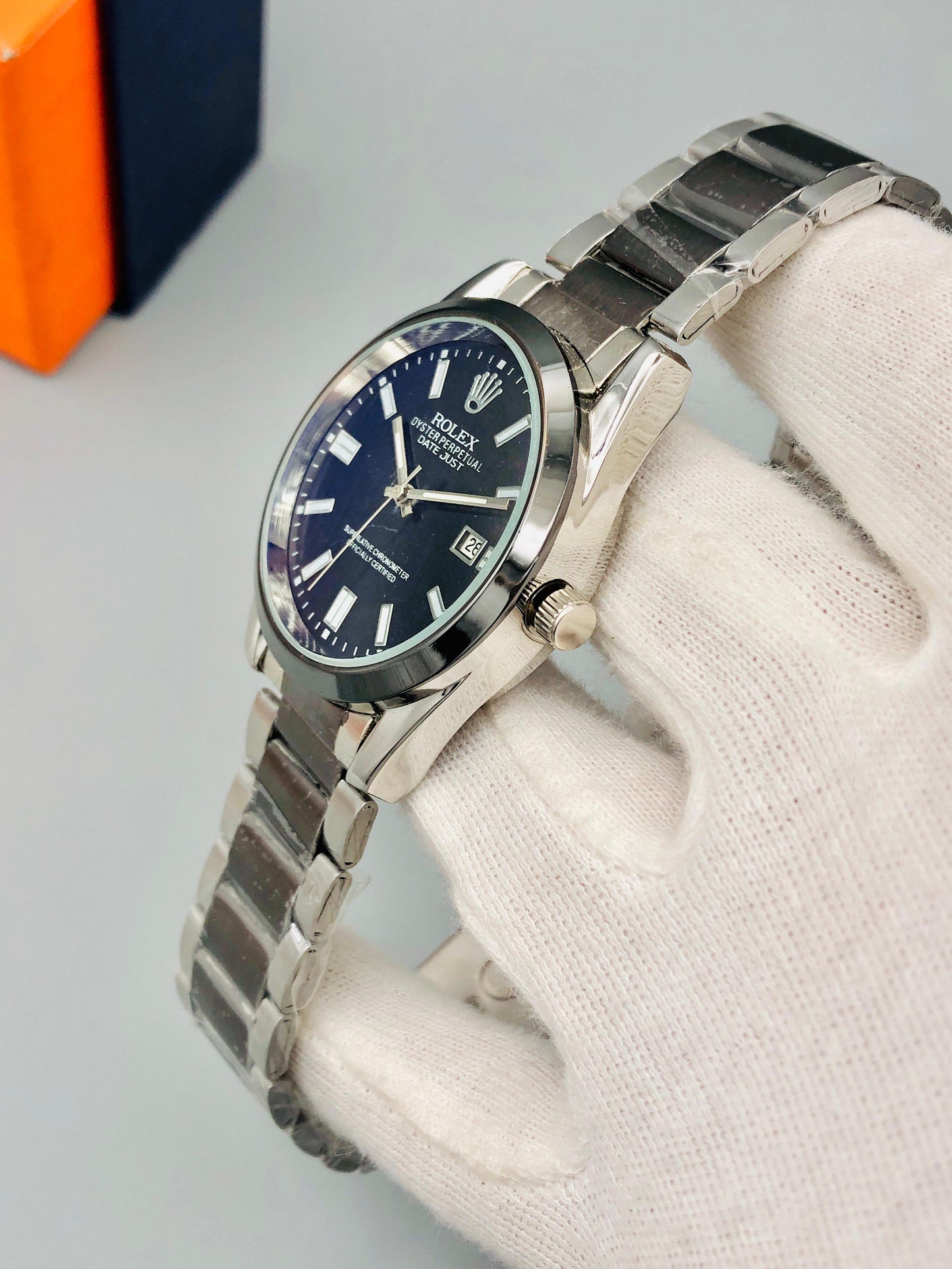ROLEX WATCH for men SPECIAL OFFER 🫴 STEEL CHAIN GOOD LOOKING Date working 🥳💥 Good quality 👍 lock RANDOM DAIL* 🔥🔥