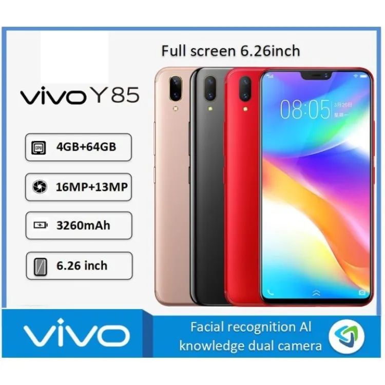 Vivo Y85 4gb Ram 64gb Rom Face Id, Fingerprint Dual Sim Approved Exclusive Deal