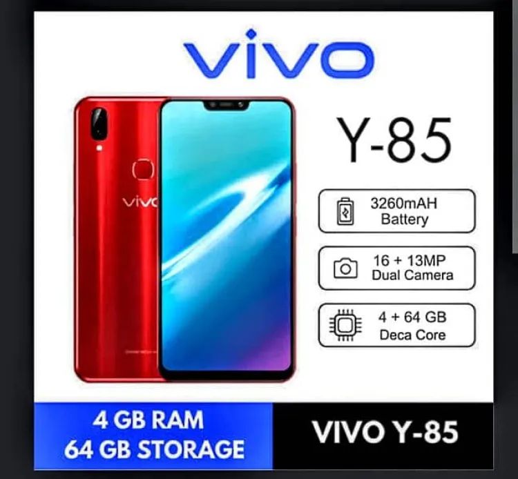 Vivo Y85 4gb Ram 64gb Rom Face Id, Fingerprint Dual Sim Approved Exclusive Deal