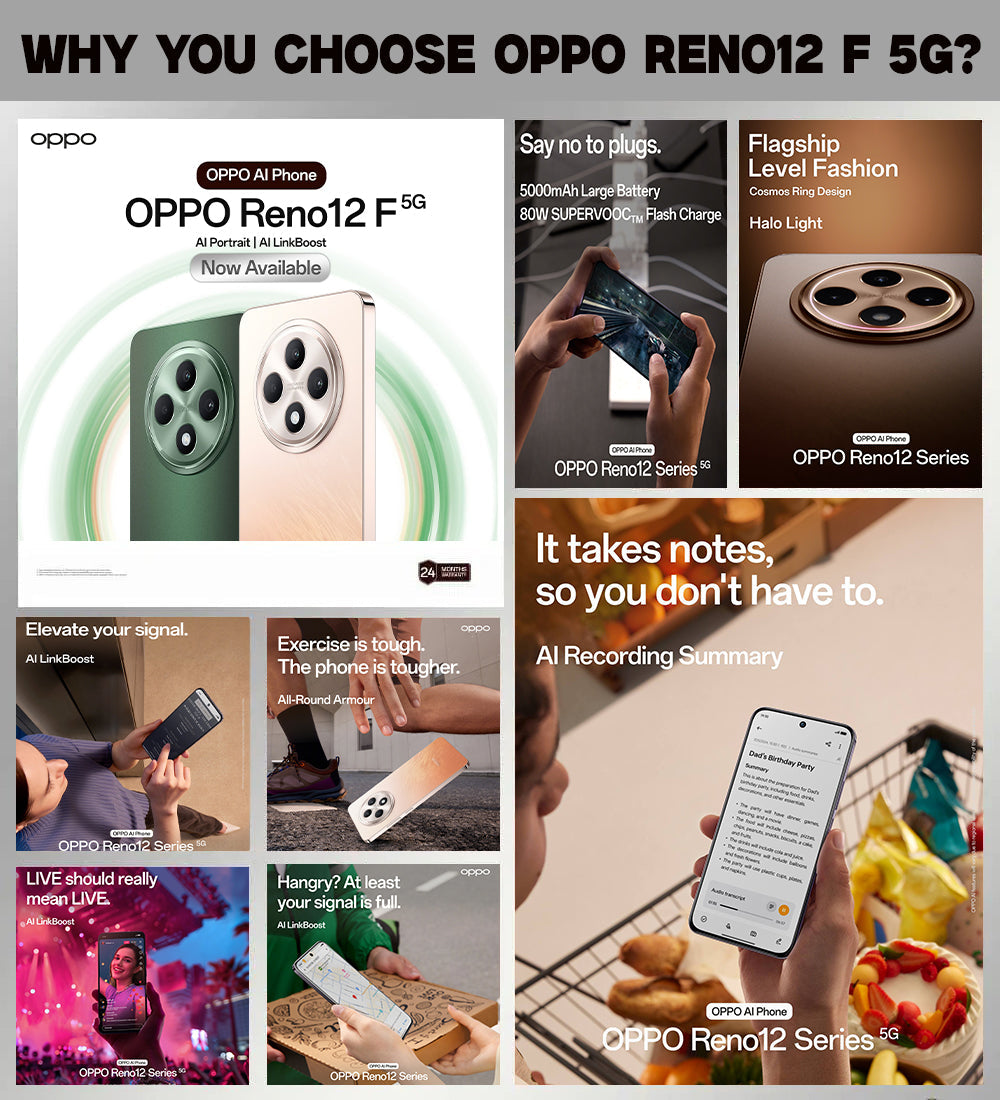 OPPO Reno12 F 5G | 12GB RAM + 256GB ROM