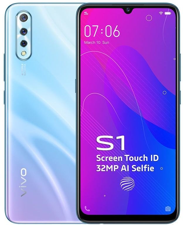 Imported ViVo S1 with Box Dual Engine Fast Charger Back Jelly Cover Handsfree Sim Eject Tool - 8/256 RAM ROM (for user 6/128) - Super AMOLED Display - Dual Sim Approved - Vivo Mobile - Vivo Phone - Budget Phone - 4G Mobile - Smart Phone