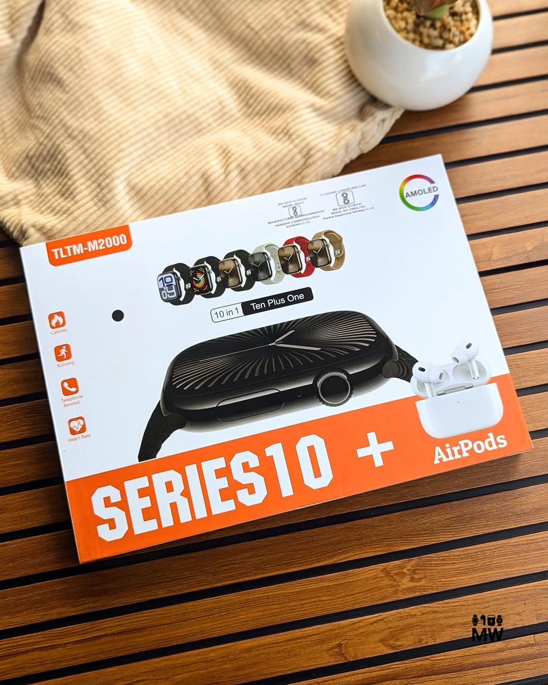 Series10 7/1+Airpords Combo Smart Watch with charger and protector (Gift Box  For Him&Her) 🎁 (Box Pack) (Random Colours) Latest Model