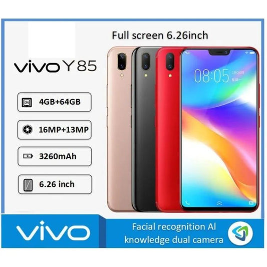 Vivo Y85 | 64GB Storage | 4GB RAM | Snapdragon 450 | 3260 mAh | Dual Sim | 13MP Camera-PTA APPROVED