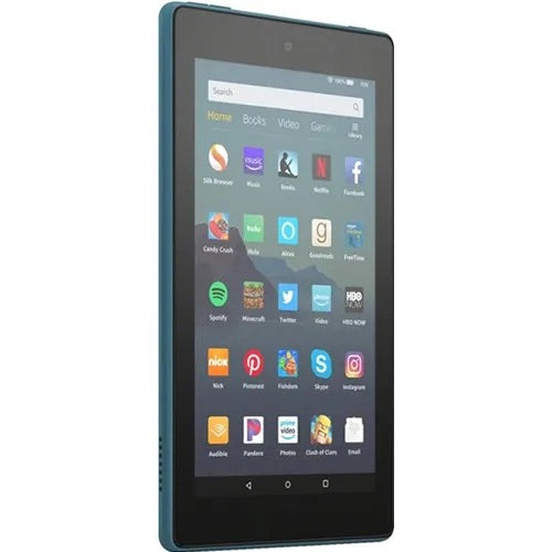 Amazon Fire 7 | 5th Generation | 8 GB Storage | 1 GB RAM | 1.3 GHz quad-core processor | 7″ IPS Display | 2 MP main camera and rear-facing cameras with 720p HD video recording| 2980 mAh Battery